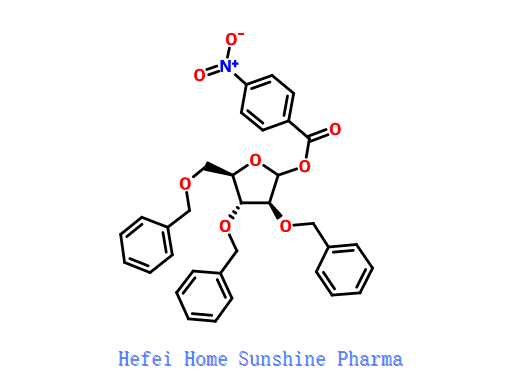 2,3,5-tri-O-bensýl-1,0- (4-nitrobenzoyl) -D-arabinofuranose CAS 52522-49-3