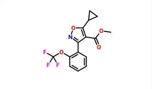 5-sýklóprópýl-3- (2-tríflúormetoxýfenýl) ísoxasól-4-karboxýlsýra Metýl Ester CAS 1103500-32-8